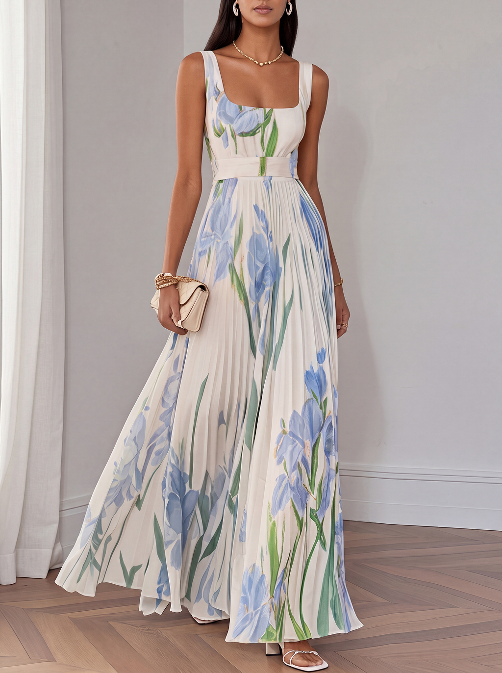 Oriah | Abito Maxi A-Line Floreale