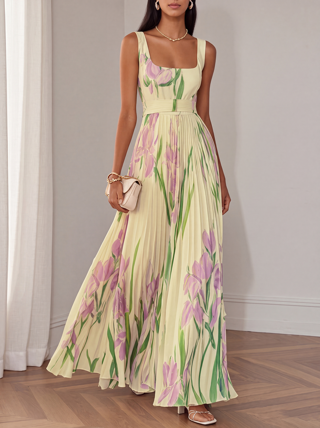 Oriah | Abito Maxi A-Line Floreale