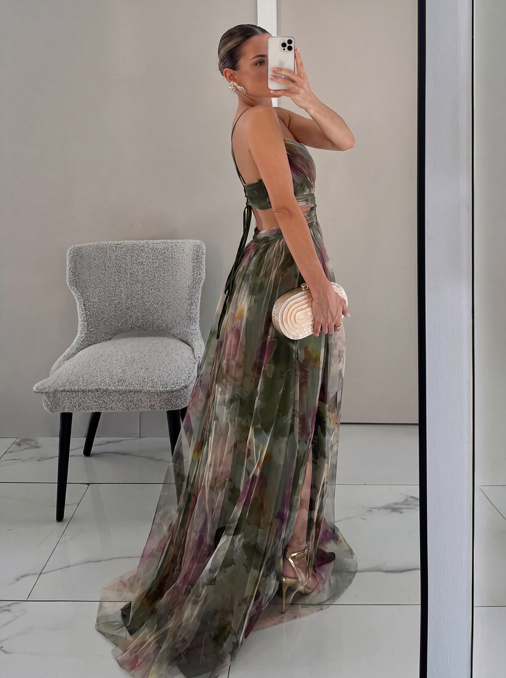 Giselle | Incantevole Maxi-Abito con Stampa Floreale