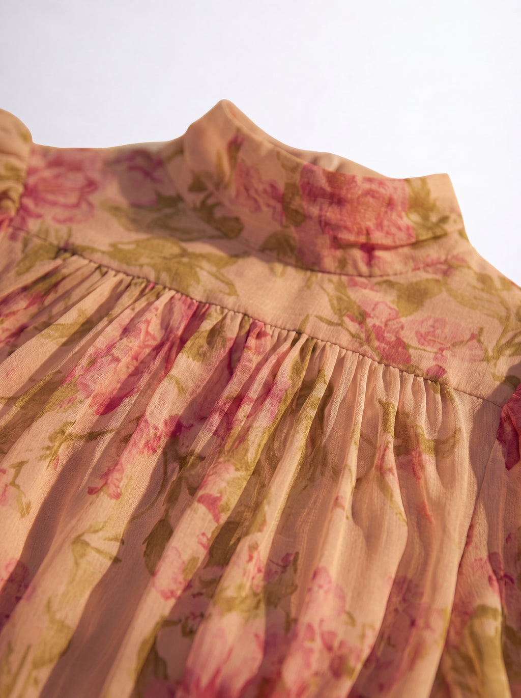 Rosario | Abito Lungo Floreale in Chiffon