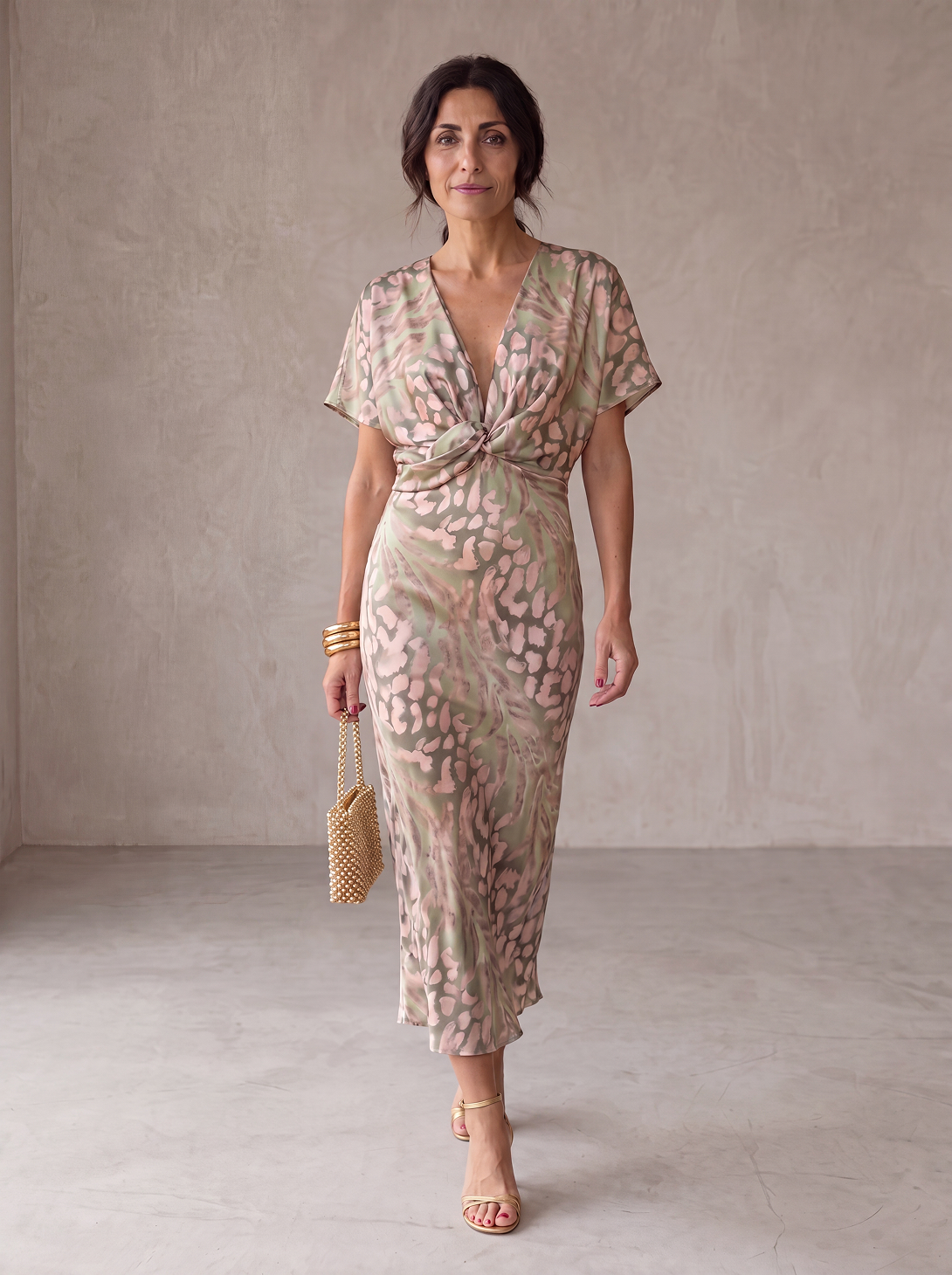 Antonella | Vestito elegante in tessuto leggero e fluido
