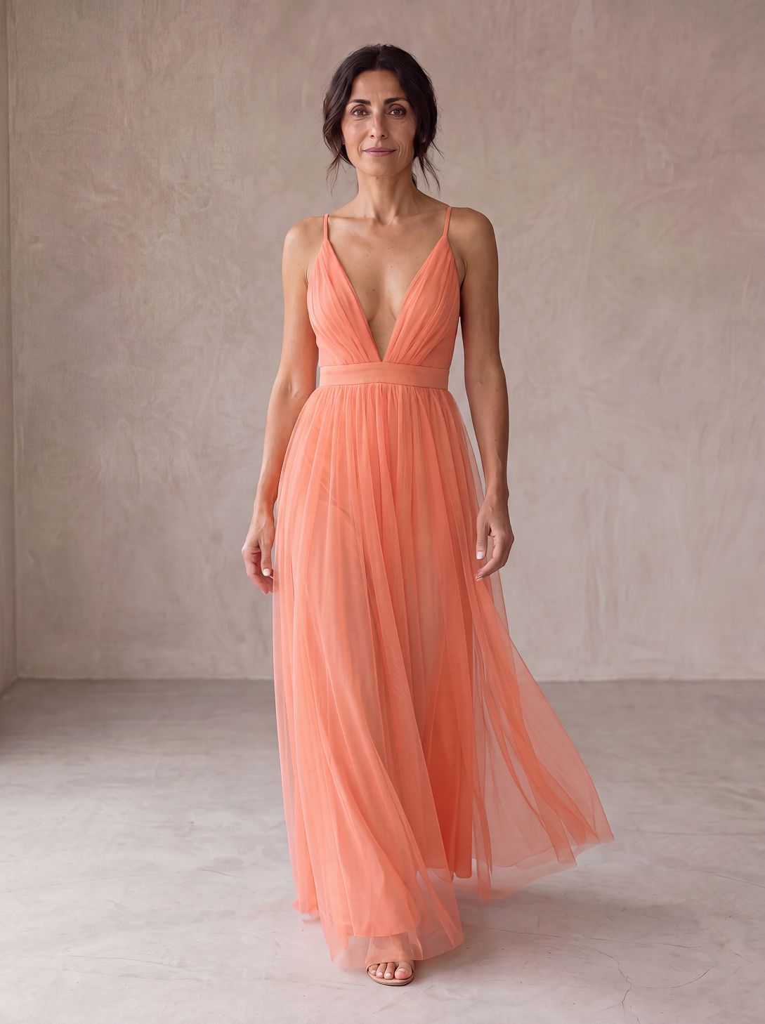 Ginevra | Maxi Abito Luce Corallo