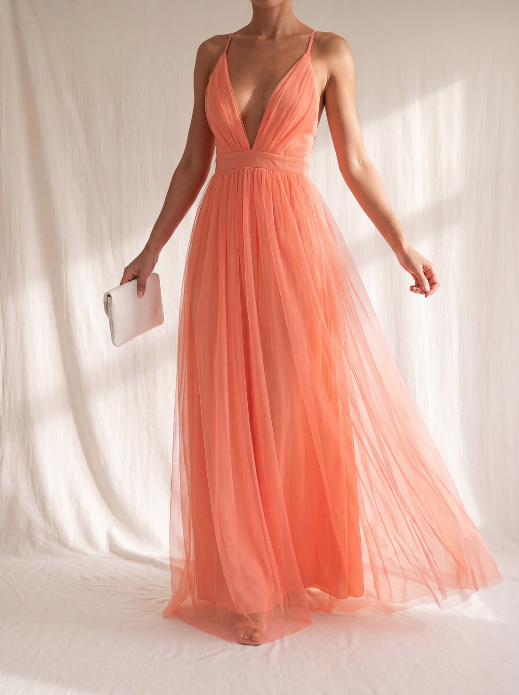 Ginevra | Maxi Abito Luce Corallo