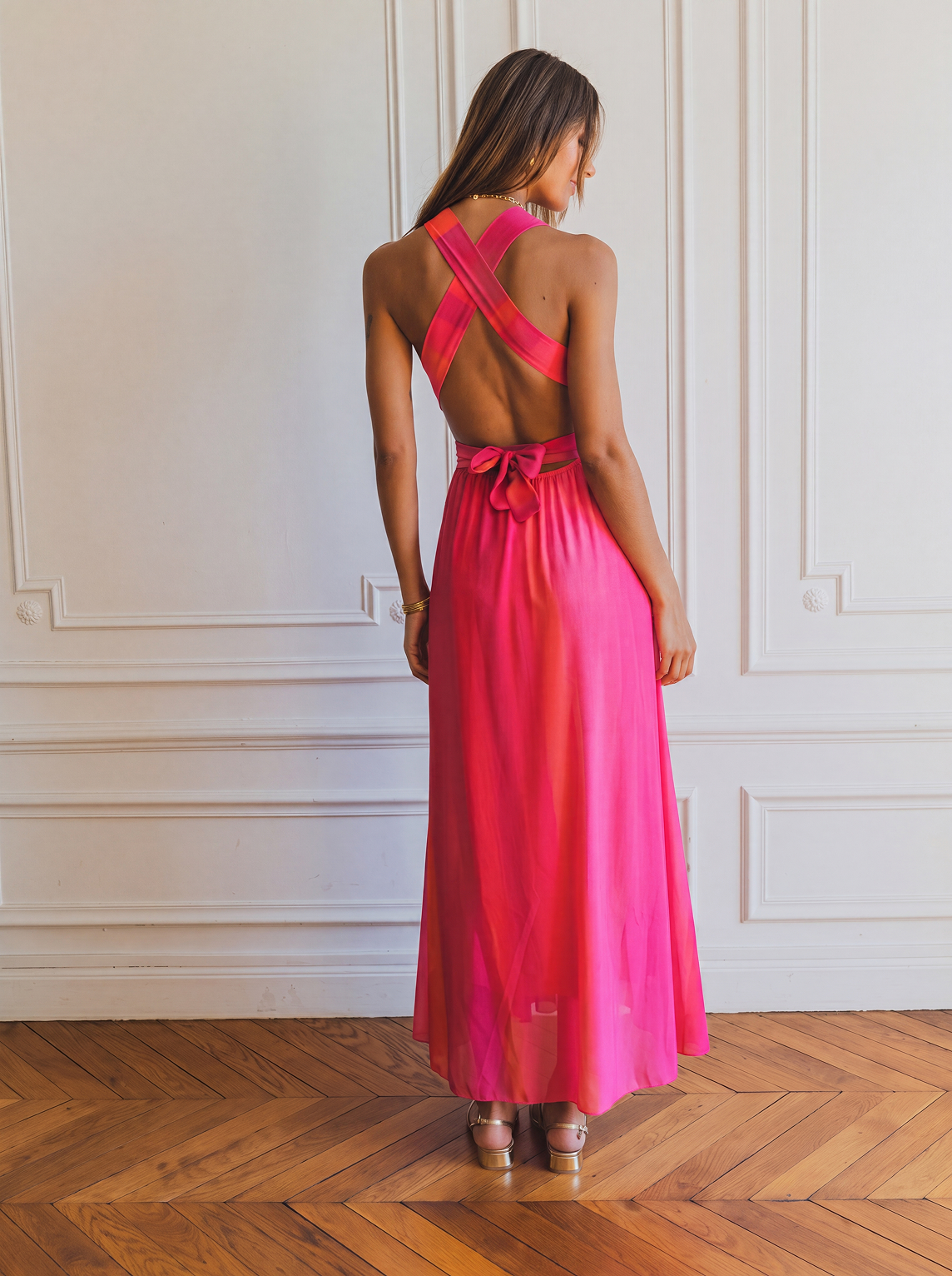 Abito fucsia Solimar