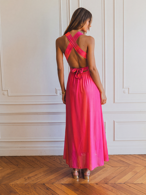 Abito fucsia Solimar