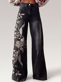 ECSLISSI | Pantaloni eleganti in stile bohémien