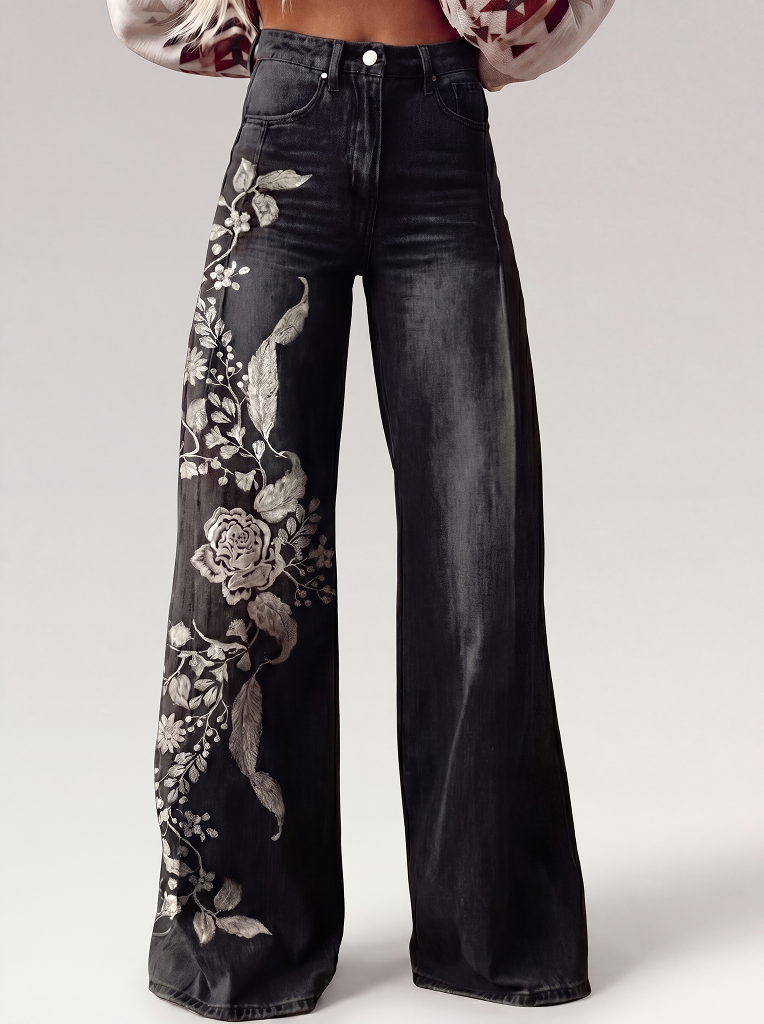 ECSLISSI | Pantaloni eleganti in stile bohémien