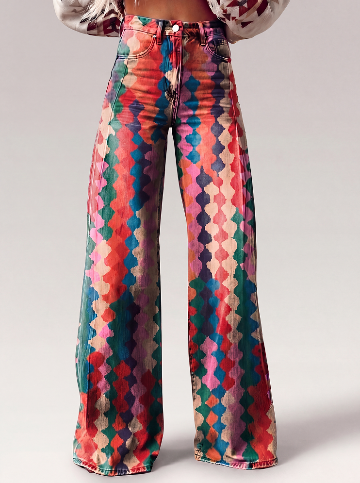 Amélie | Pantaloni eleganti in stile bohémien