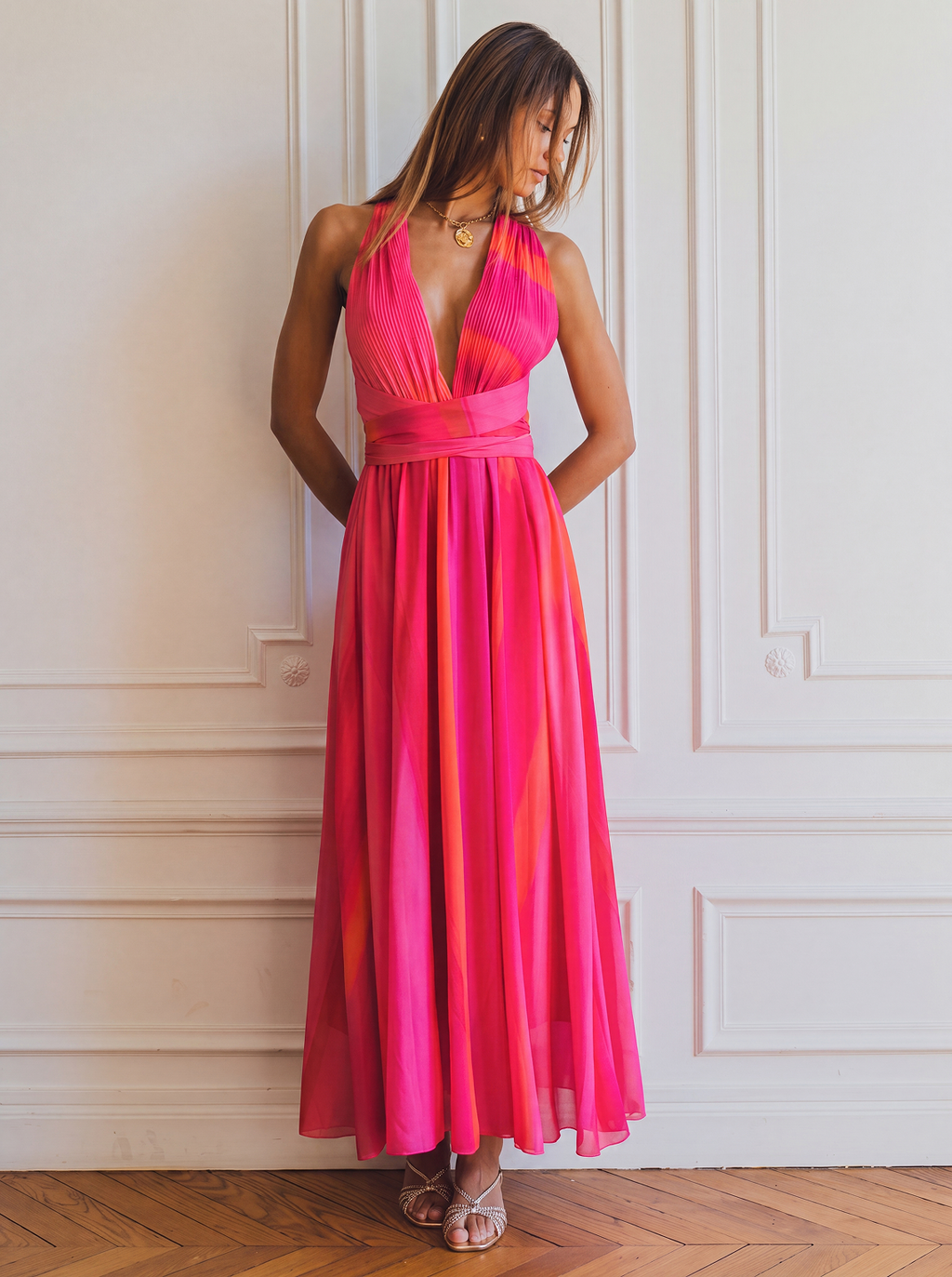 Abito fucsia Solimar