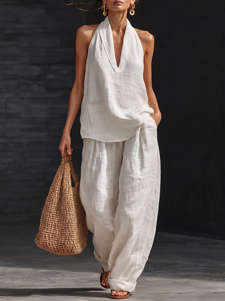 Zoë™ | Set senza maniche con pantaloni larghi